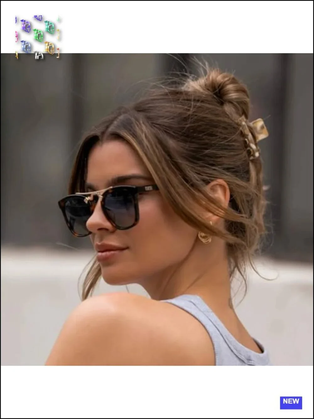 Women's Oversized Square Polarized Sunglasses UV400 Acetate Metal Double-Bridge